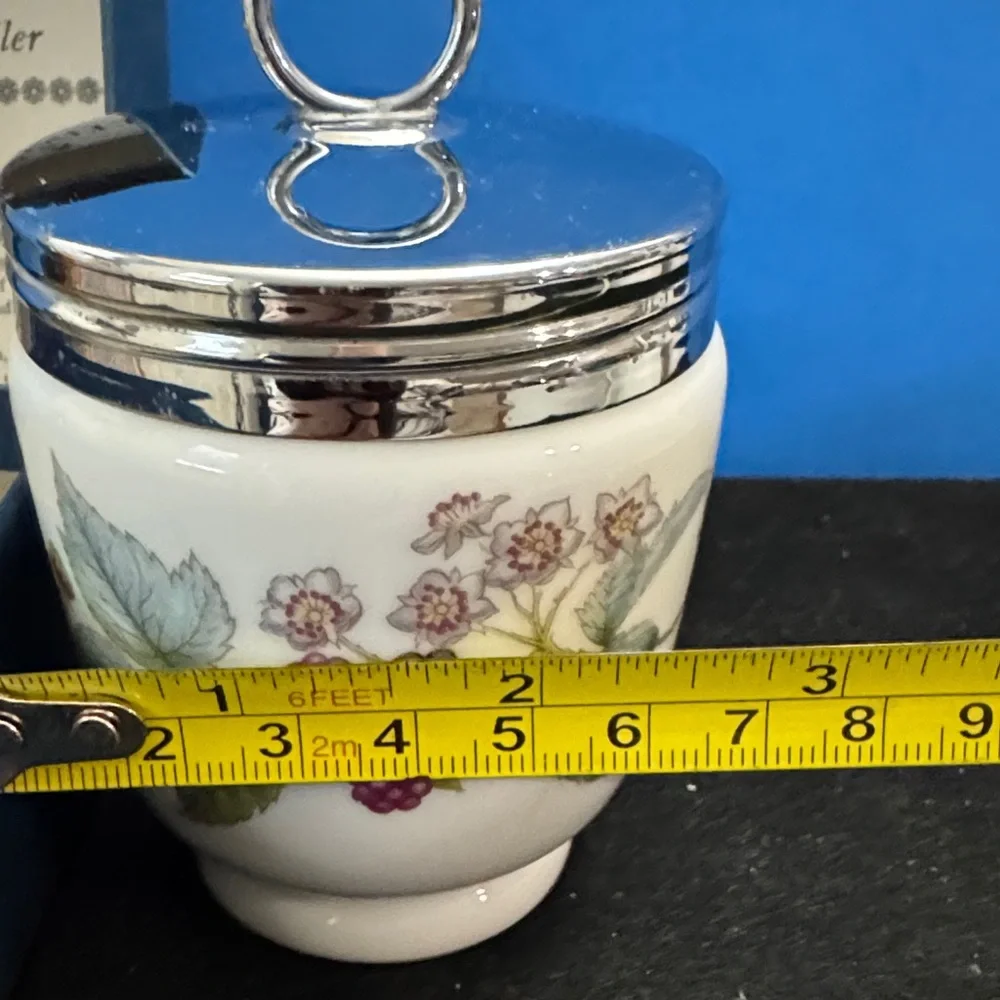 Vintage Royal Worcester Egg Coddler with Berry Motif (LAVINIA)
